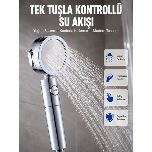Masaj Ve Yağmur Modlu Su Tasarruflu Duş Başlığı