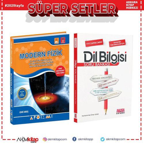 Apotemi Modern Fizik ve AKM Dil Bilgisi Soru Bankası Seti 2 Kitap