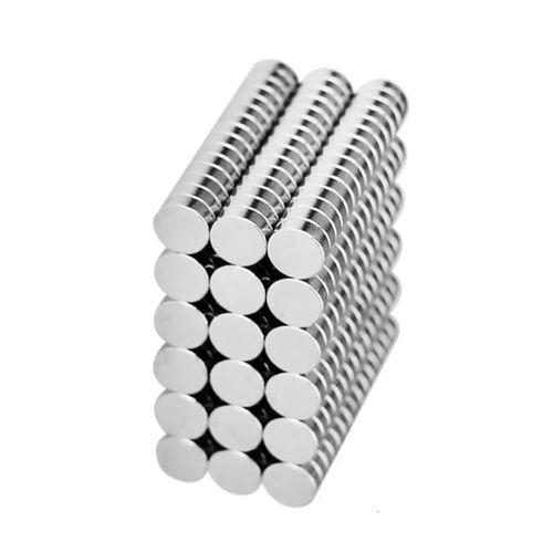 50 Adet 8x3mm Yuvarlak Neodyum Mıknatıs Güçlü Nikel Kaplamalı Kaliteli Dayanıklı Magnet