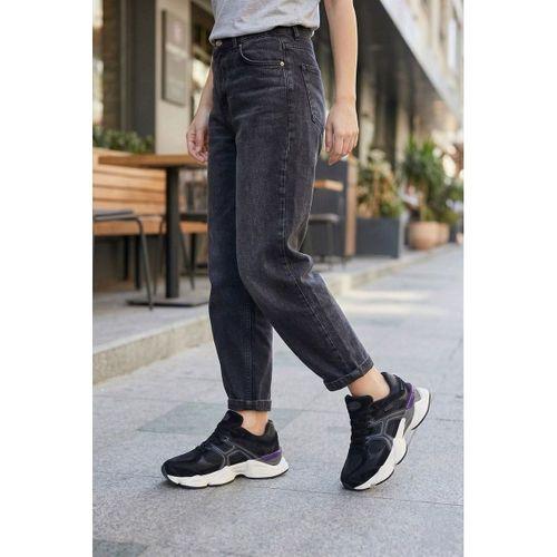 Hammerjack Rene Siyah Mor Süet Kadın Spor Ayakkabı