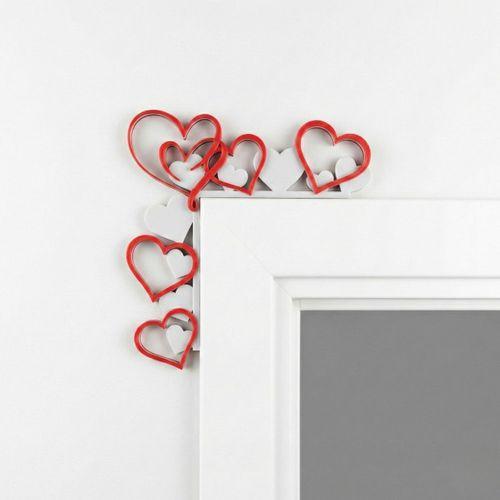 Büyük Kalp Desenli Kapı Köşe Dekoru