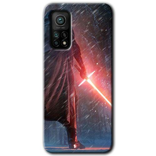 MRCİLETİSİM Xiaomi Mi 10T Kılıf Baskılı Kapak - Kylo Ren + 5D Tam Kaplayan Cam