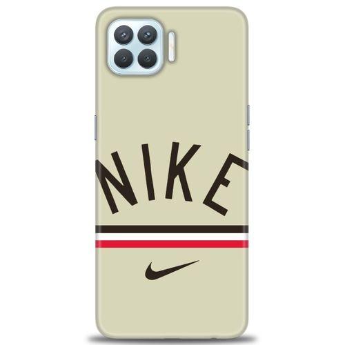 Oppo Reno 4 Lite Kılıf HD Baskılı Kılıf - Nike + Tam Ekran Koruyucu