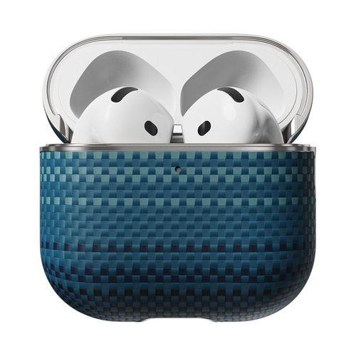 Apple Airpods 4 Kılıf Aramid Fiber Pitaka Tactile Woven Sunset-Moonrise Serisi Sunset Kapak