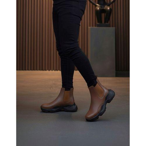 BA0444 Bağcıksız Rahat Yüksek Taban Taba Erkek Spor Yarım Bilek Bot