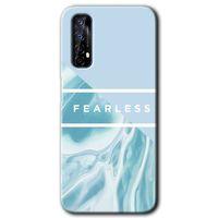 Realme 7 Kılıf HD Desen Baskılı Arka Kapak - Fearless + Kırılmaz Cam
