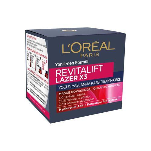 L'Oreal Paris Revitalift Lazer X3 Yoğun Yaşlanma Karşıtı Gündüz Bakım Kremi Gece Bakım Kremi 50 ml