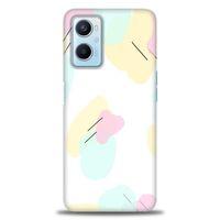 Oppo A96 4G Kılıf HD Baskılı Kılıf - Renkler Çubuklar + Tam Ekran Koruyucu