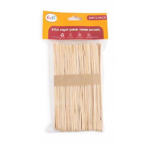 Fufi Renksiz Dil Çubuğu Geniş 50Li - 2 paket