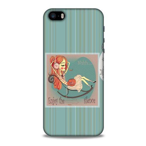 Sokak Modası 63 Apple iPhone SE Kılıf Desenli Silikon