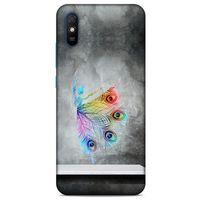 Xiaomi Redmi 9A Kılıf Desenli Özel Seri Tüyler (38) Neo Hybrid Kılıf