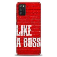 Samsung Galaxy A02S Kılıf HD Baskılı Kılıf - Like a Boss + Tam Ekran Koruyucu