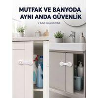 2'li Dolap Ve Çekmece Güvenlik Kilidi Seti