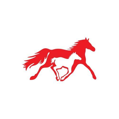 At Ve Yavrusu Tip 2 (Oto-Motor-Laptop-Duvar-Dekor) 10 x 6 cm