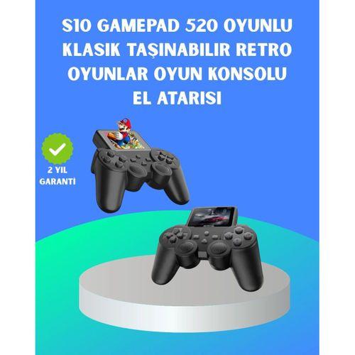2 4 İnç Hd Renkli Ekranlı 500-in-1 Taşınabilir Retro Oyun Konsolu, Kablolu Tv Bağlantısı Ve Uzun Pil Ömrü