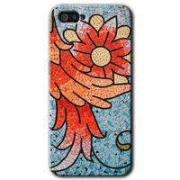 Realme C2 Kılıf HD Desen Baskılı Arka Kapak - Mozaik Çiçek + Kırılmaz Cam