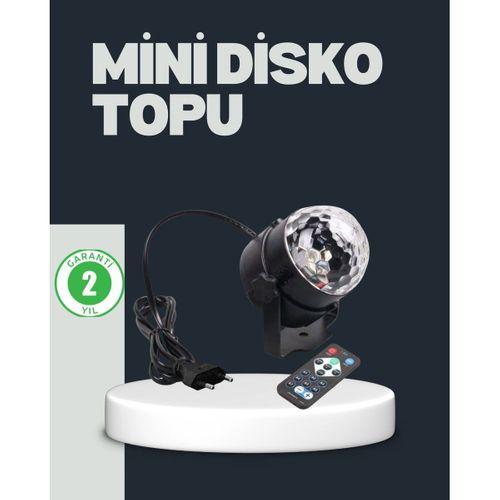 Rgb Led Disko Küresi 7 Modlu Uzaktan Kumandalı