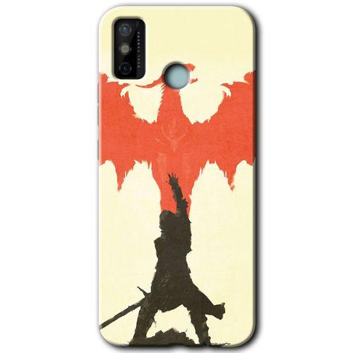 Tecno Spark 6 Go Kılıf HD Desen Baskılı Arka Kapak - Dragon Hunter 1