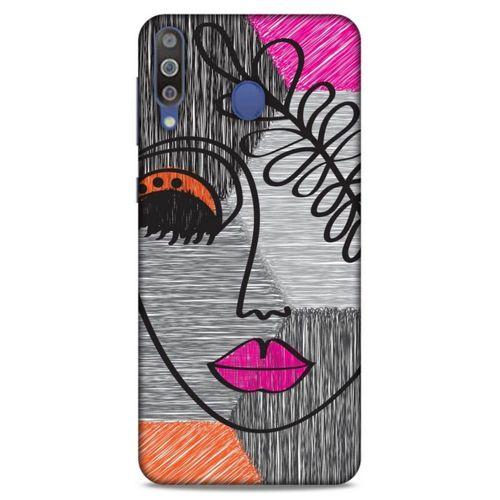 Lopard Samsung Galaxy M30 Uyumlu Kılıf Manipülasyon ☻ (2) Kabı Desenli