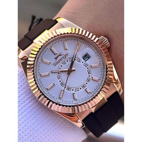Slazenger Silikon Kordon İç Fonksiyonları Aktif 10 Atm Suya Dayanıklı Erkek Kol Saati ESL.09.2514.03