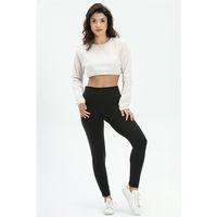 Uzun Kol Şile Bezi Bisiklet Yaka Crop Astar Bluz Krem Krm