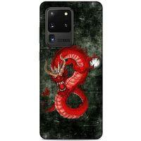 Samsung Galaxy S20 Ultra Kılıf Dragons (23) Ultra Koruma Kılıfı Tatoo Kırmızı Ejderha