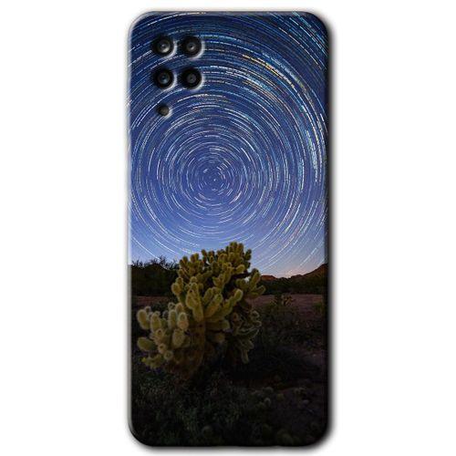 Samsung Galaxy A12 Kılıf Baskılı Kapak - Eclipse Sky +Tam Ekran Koruyucu