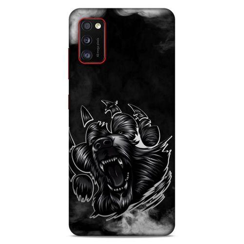 Lopard Samsung Galaxy A41 Uyumlu Kılıf Tattoo's (19) Kılıfları Siyah