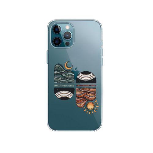 iPhone 12 Pro Sunset Wave Premium Şeffaf Telefon Kılıfı