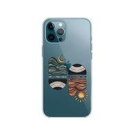 iPhone 12 Pro Sunset Wave Premium Şeffaf Telefon Kılıfı