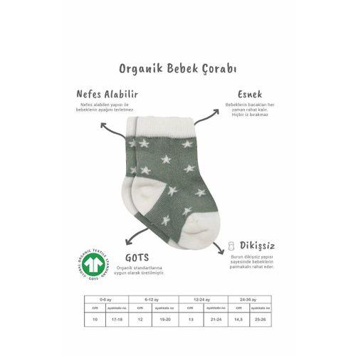 3'lü Penye Cute Stars Soket Çorap Bs10115 Nil