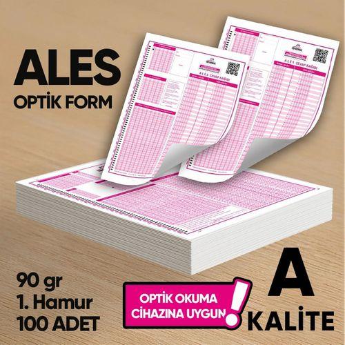 ALES Deneme Sınavları İçin 100 Adet (90 GR) Optik Form - Optik Okuma Uyumlu
