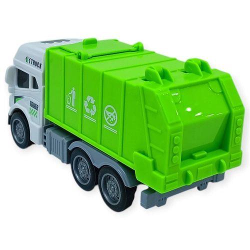 Temizlik Araçları Serisi - Sürtmeli Çöp Kamyonu 12 cm  - 3626