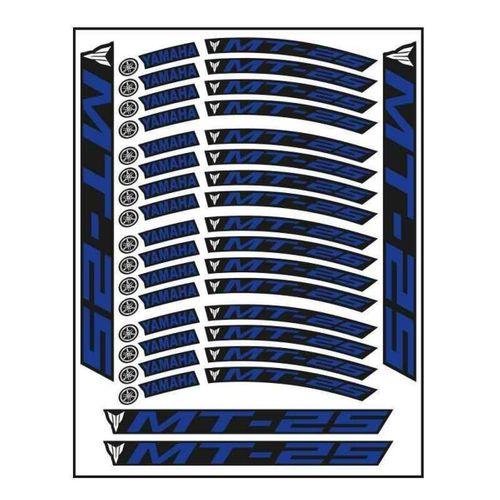 YAMAHA Yamaha Mavi Baskı Mt-25 Uyumlu 1 Set Jant Şeridi