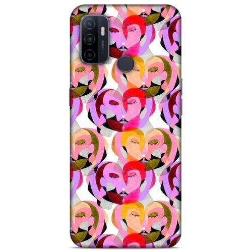 Lopard Huawei P40 Uyumlu Kılıf Sürreal Yüzler ♀ (2) Kabı Desenli