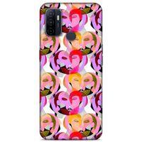 Lopard Huawei P40 Uyumlu Kılıf Sürreal Yüzler ♀ (2) Kabı Desenli