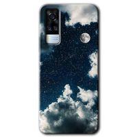 Vivo Y53s Kılıf HD Desen Baskılı Arka Kapak - Gece Gökyüzü + Kırılmaz Cam