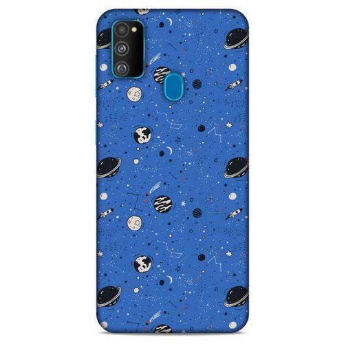 Samsung Galaxy M30s Uyumlu Kılıf Mavi Delisi (26) Tpu Silikon Kılıf Gökyüzü