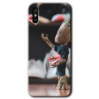 MRCİLETİSİM Xiaomi Redmi 9A Kılıf HD Desen Baskılı Arka Kapak+Temperli Cam - I am Groot
