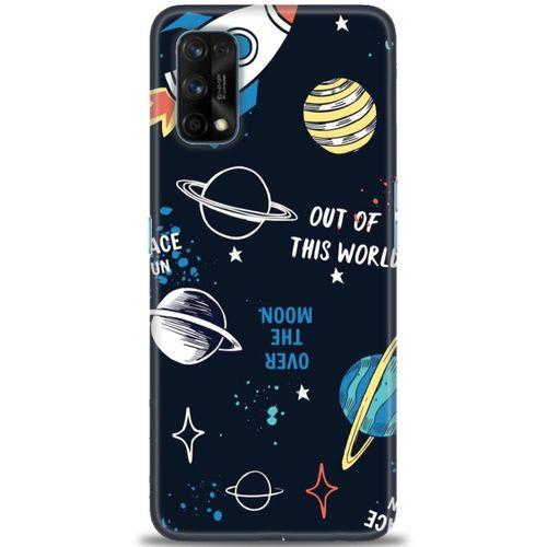 Realme 7 Pro Kılıf HD Baskılı Kılıf - Space Fun + Tam Ekran Koruyucu