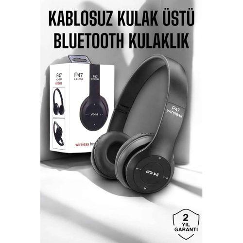 Kulak Üstü Tf Kart Ve Aux Destekli Ergonomik Bluetooth Kulaklık