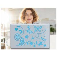 Defter Sticker,Laptop Sticker  Mavi Kelebekli Pvc 48X33X0,5Cm