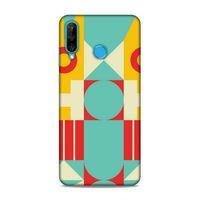 Huawei P30 Lite Uyumlu Kılıf Insomnia (24) Darbe Emici Kılıf Bej Sarı