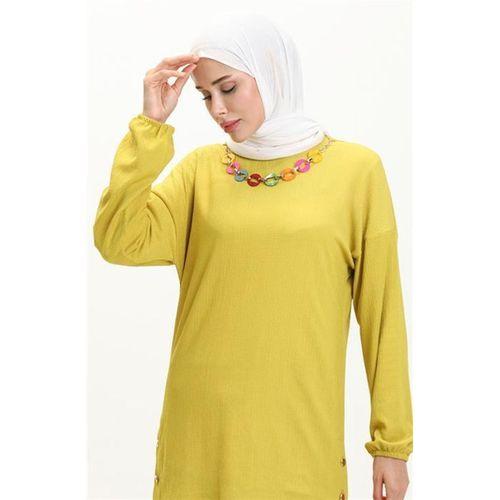 Candy Kolye Detaylı Tunik Pantolon İkili Takım - 71136.108 - Yağ Yeşili