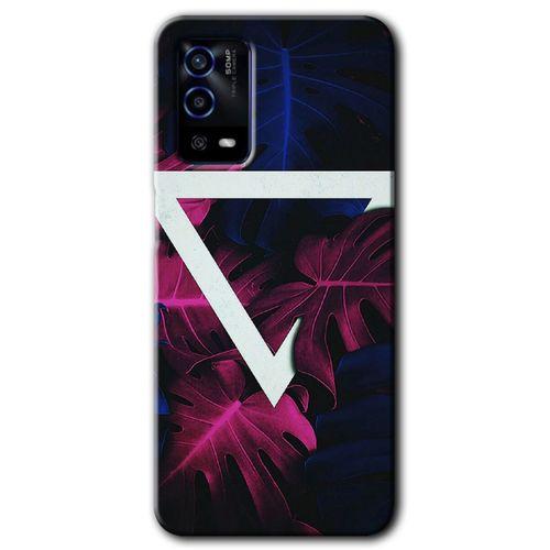 Oppo A55 Kılıf HD Desen Baskılı Arka Kapak - Mekanik Yaprak