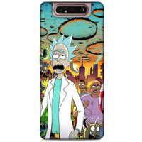 Samsung Galaxy A80 Uyumlu Kılıf Rick And Morty (42) Rugged Armor Kılıf Story Train Morty