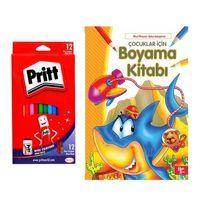 Pritt Silinebilir Mum Boya ve Boyama Kitabı 2 li set