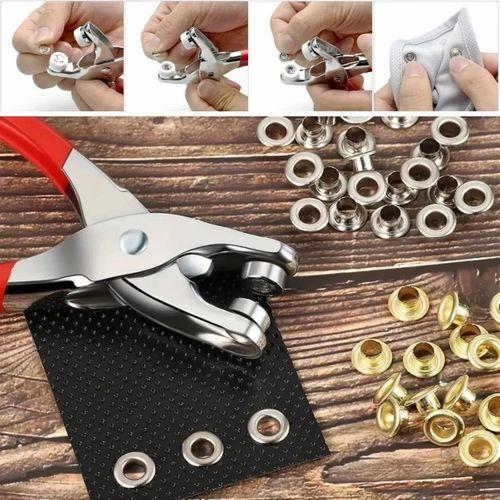 200 Adet Paslanmaz Çelik Çıtçıt Ve Pense Seti Metal Çıt Çıt Makinesi