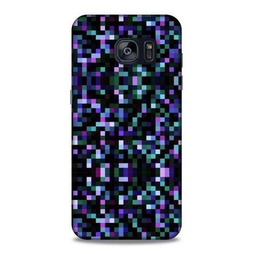 Lopard Samsung Galaxy S7 Edge Uyumlu Kılıf PiXel (24) Darbe Emici Kılıf Rainbow