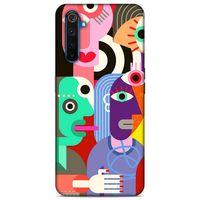 Lopard Oppo Realme 6 Uyumlu Kılıf Soyut Sanat (14) Desenli Lansman Kılıf